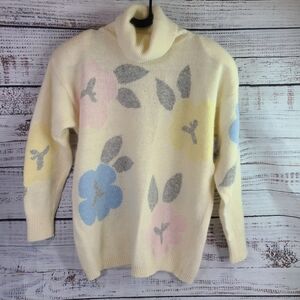 Liz Claiborne Vintage Floral Sweater Size Medium